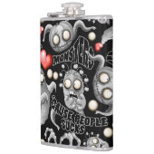 Ik hou van monsters omdat mensen klote zijn heupfles (Links)