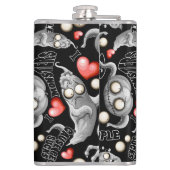 Ik hou van monsters omdat mensen klote zijn heupfles (Achterkant)