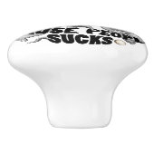 Ik hou van monsters omdat mensen klote zijn keramische knop (Zijkant)