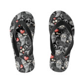 Ik hou van monsters omdat mensen klote zijn kinder teenslippers (Voetbed)