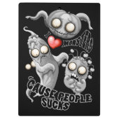 Ik hou van monsters omdat mensen klote zijn klembord (Achterkant)