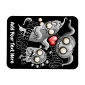 Ik hou van monsters omdat mensen klote zijn magneet (Horizontaal)