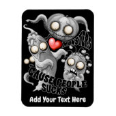 Ik hou van monsters omdat mensen klote zijn magneet (Verticaal)