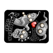 Ik hou van monsters omdat mensen klote zijn magneet (Horizontaal)