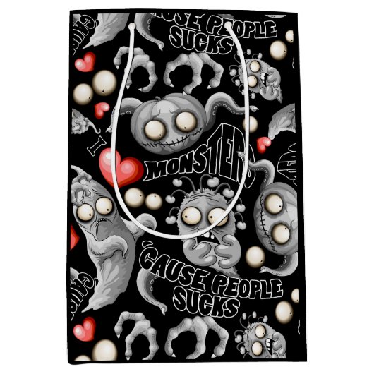 Ik hou van monsters omdat mensen klote zijn medium cadeauzakje (Voorkant)