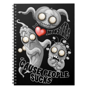 Ik hou van monsters omdat mensen klote zijn notitieboek