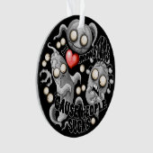 Ik hou van monsters omdat mensen klote zijn ornament (voorkant)