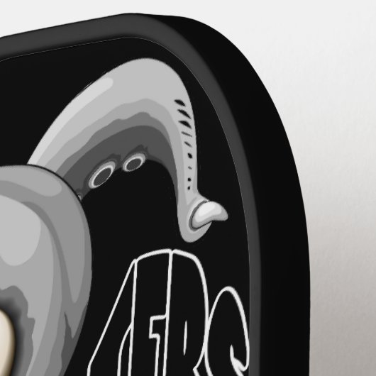 Ik hou van monsters omdat mensen klote zijn pickleball paddle (Links Detail)