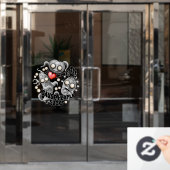 Ik hou van monsters omdat mensen klote zijn raamsticker (Kantoordeur)