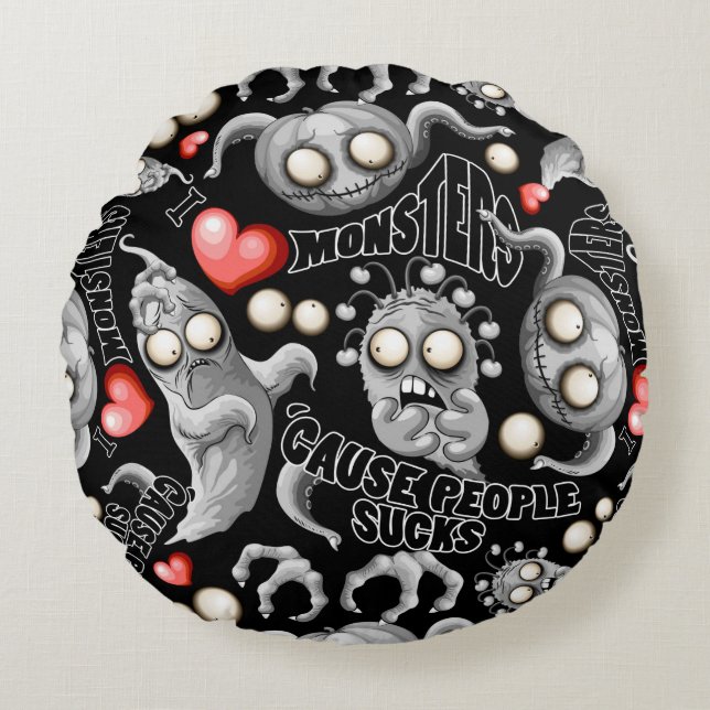 Ik hou van monsters omdat mensen klote zijn rond kussen (Voorkant)