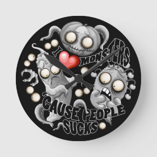 Ik hou van monsters omdat mensen klote zijn ronde klok