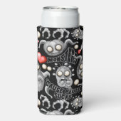 Ik hou van monsters omdat mensen klote zijn seltzer blikjeskoeler (Seltzer Achterkant)