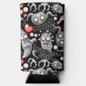 Ik hou van monsters omdat mensen klote zijn seltzer blikjeskoeler (Voorkant)