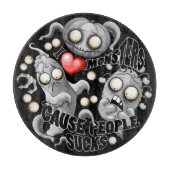 Ik hou van monsters omdat mensen klote zijn snijplank (Voorkant)