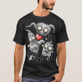 Ik hou van monsters omdat mensen klote zijn t-shirt (Voorkant)