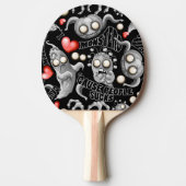 Ik hou van monsters omdat mensen klote zijn tafeltennisbatje (Voorkant)