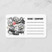 Ik hou van monsters omdat mensen klote zijn visitekaartje (Voorkant)