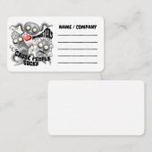 Ik hou van monsters omdat mensen klote zijn visitekaartje (Voorkant / Achterkant)