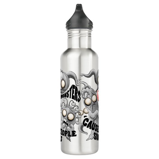 Ik hou van monsters omdat mensen klote zijn waterfles (Rechts)