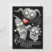 Ik hou van monsters omdat mensen stom zijn kaart (Voorkant)