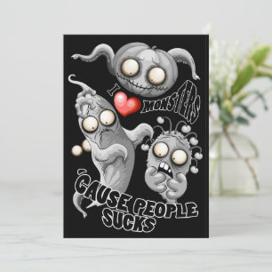 Ik hou van monsters omdat mensen waardeloos zijn kaart