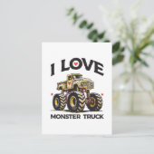 Ik hou van Monstertruck Briefkaart (Staand voorkant)
