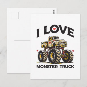 Ik hou van Monstertruck Briefkaart