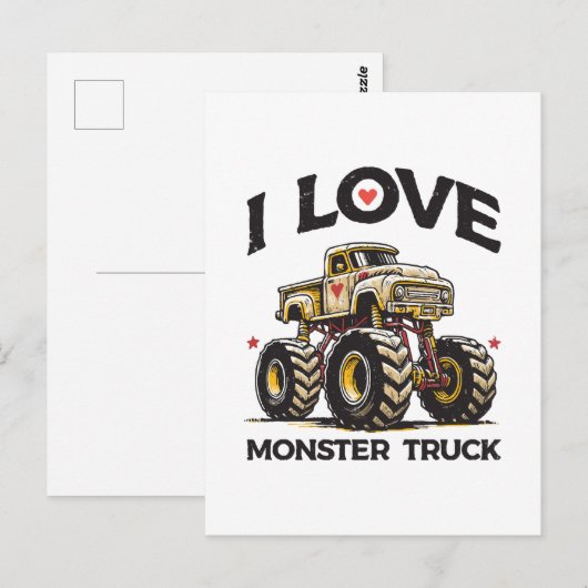 Ik hou van Monstertruck Briefkaart (Voorkant / Achterkant)