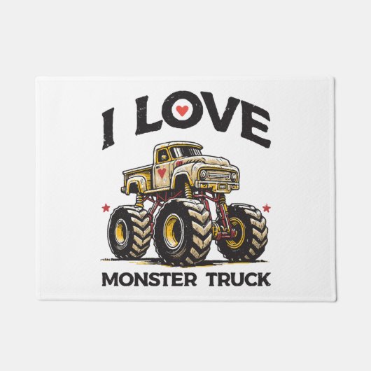 Ik hou van Monstertruck Deurmat (Voorkant)