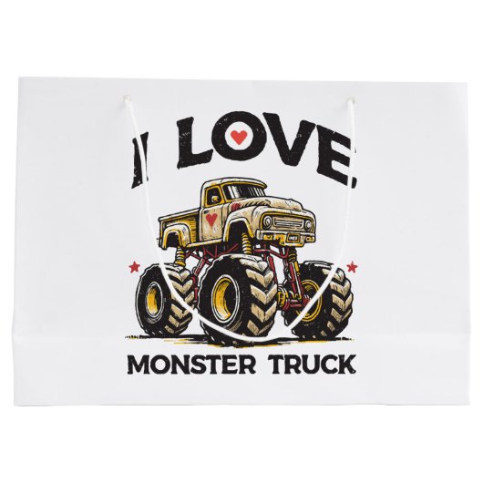 Ik hou van Monstertruck Groot Cadeauzakje (Achterkant)