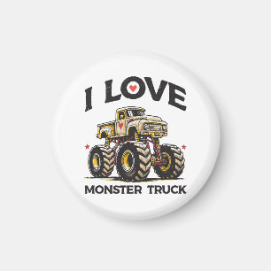 Ik hou van Monstertruck Magneet