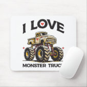 Ik hou van Monstertruck Muismat (Met muis)