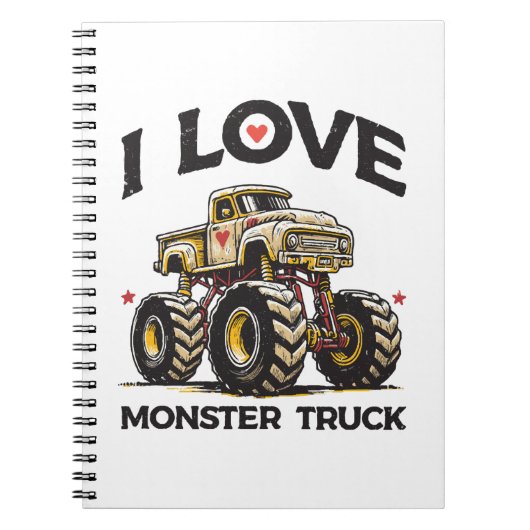 Ik hou van monstertruck notitieboek (Voorkant)
