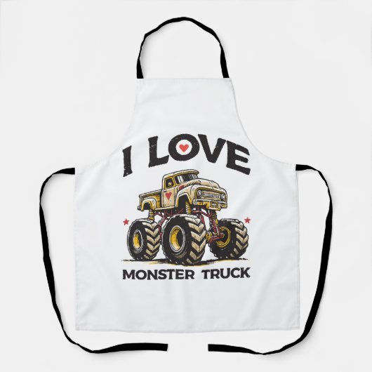 Ik hou van Monstertruck Schort (Voorkant)