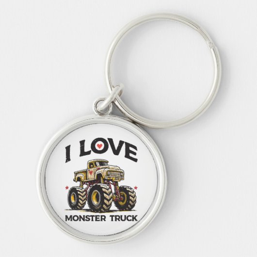 Ik hou van Monstertruck Sleutelhanger (Voorkant)