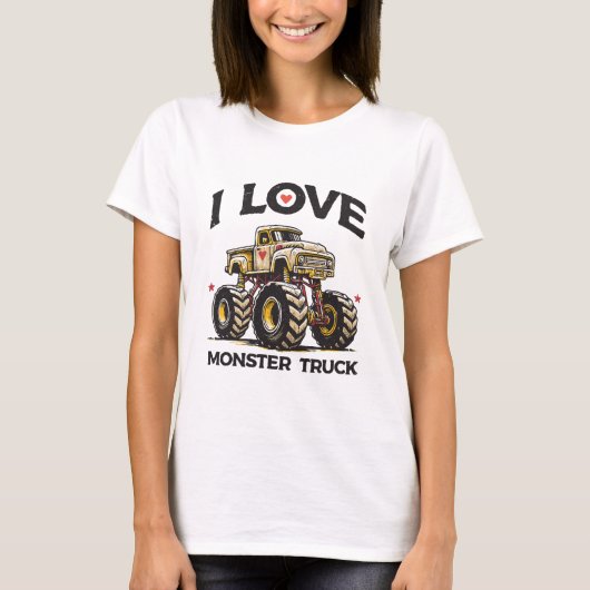 Ik hou van Monstertruck T-shirt (Voorkant)