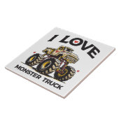 Ik hou van Monstertruck Tegeltje (Zijkant)