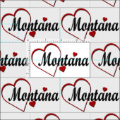Ik hou van Montana Hearts Stof (Delen)