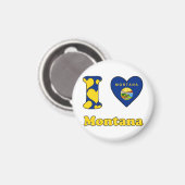 Ik hou van Montana Magneet (Voorkant / Achterkant)