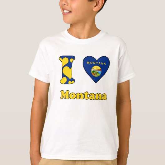 Ik hou van Montana T-shirt (Voorkant)