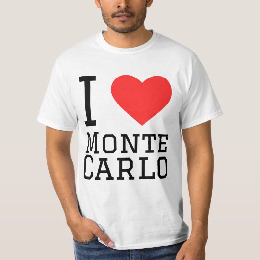 Ik hou van Monte carlo T-shirt (Voorkant)