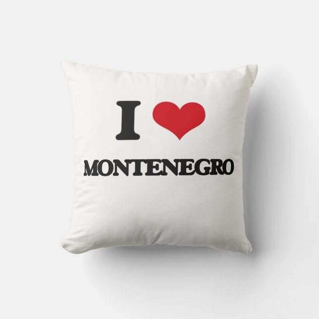 Ik hou van Montenegro Kussen (Voorkant)