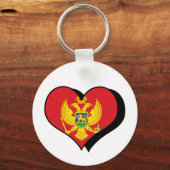 Ik hou van Montenegro Sleutelhanger (Voorkant)