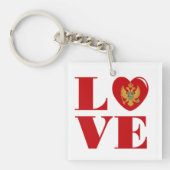 Ik hou van Montenegro Sleutelhanger (voorkant)