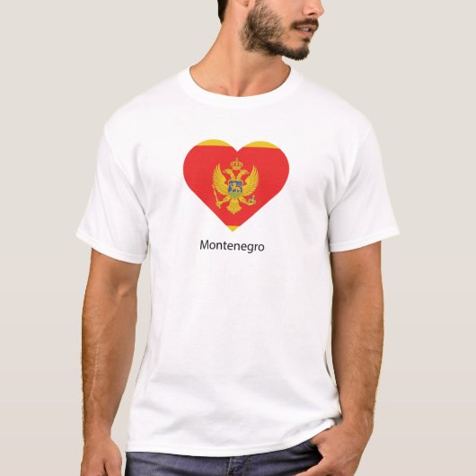 Ik hou van Montenegro T-shirt (Voorkant)