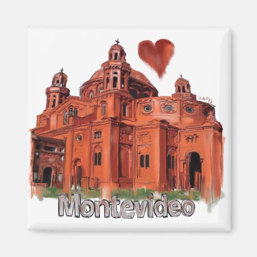 Ik hou van Montevideo Magneet (Voorkant)