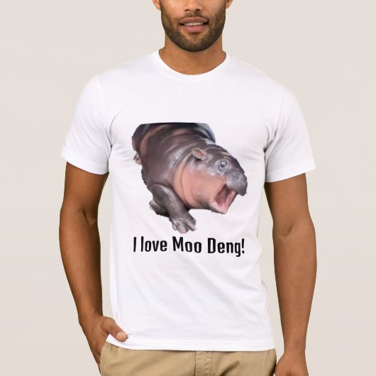 Ik hou van Moo Deng Shirt (Voorkant)
