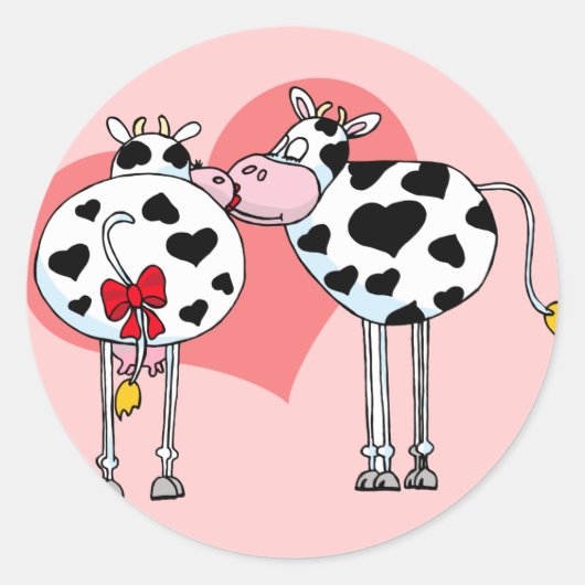 Ik hou van Moo Valentijnse Stickers (Voorkant)