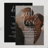 Ik hou van mooie foto's in één bruiloft kaart (Voorkant / Achterkant)