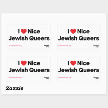 Ik hou van mooie joodse queers Sticker Sheet